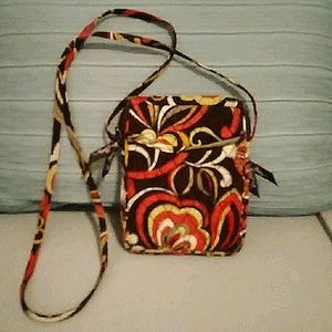 Crossbody signature cotton zip hipster